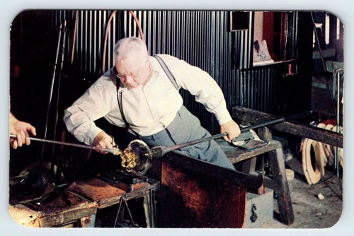 Steuben Glass Corning Glass Center Corning New York Vintage Postcard BAS-19