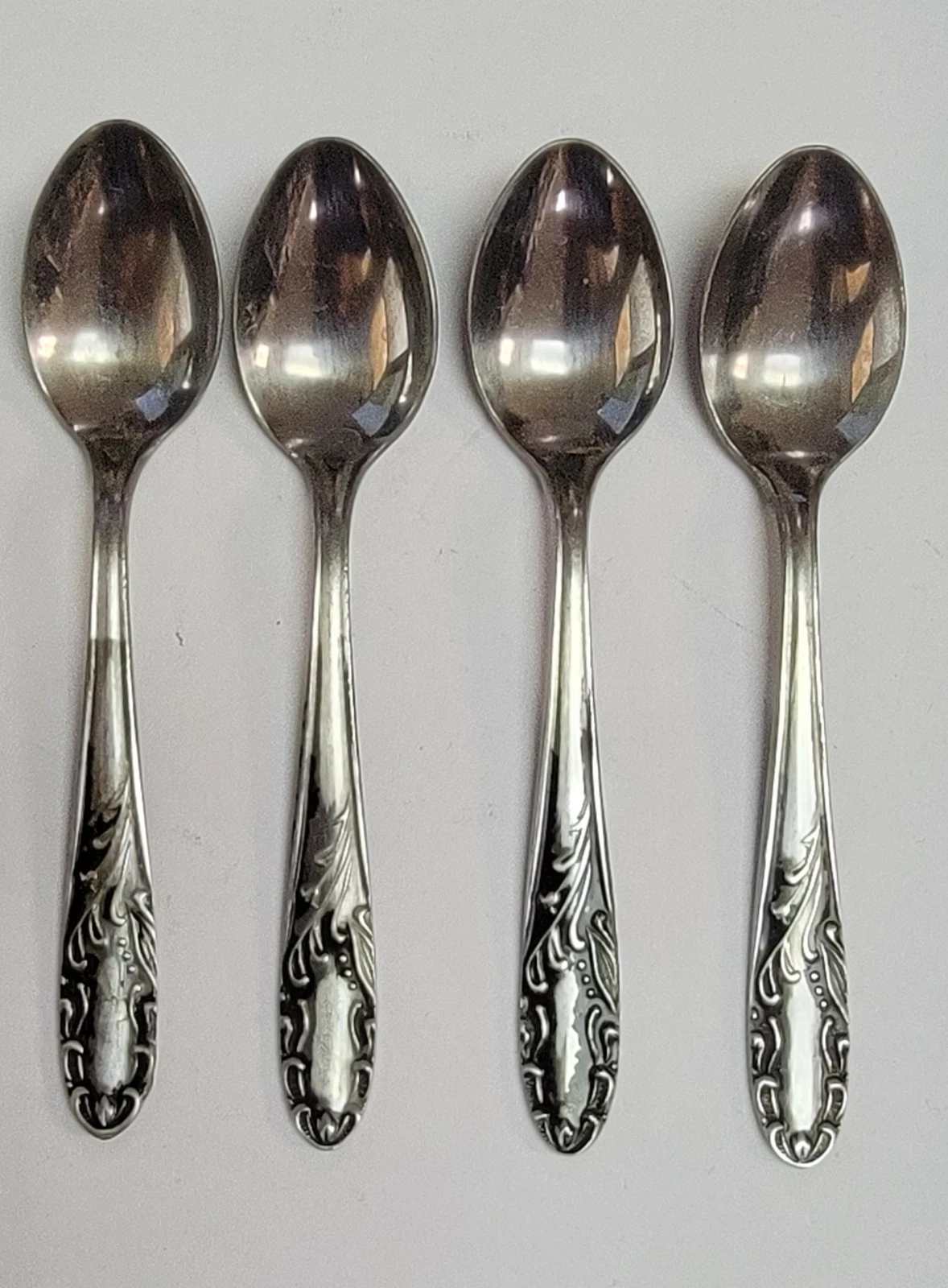 Vintage Set of 4 A. Golabian Stainless Steel Spoon