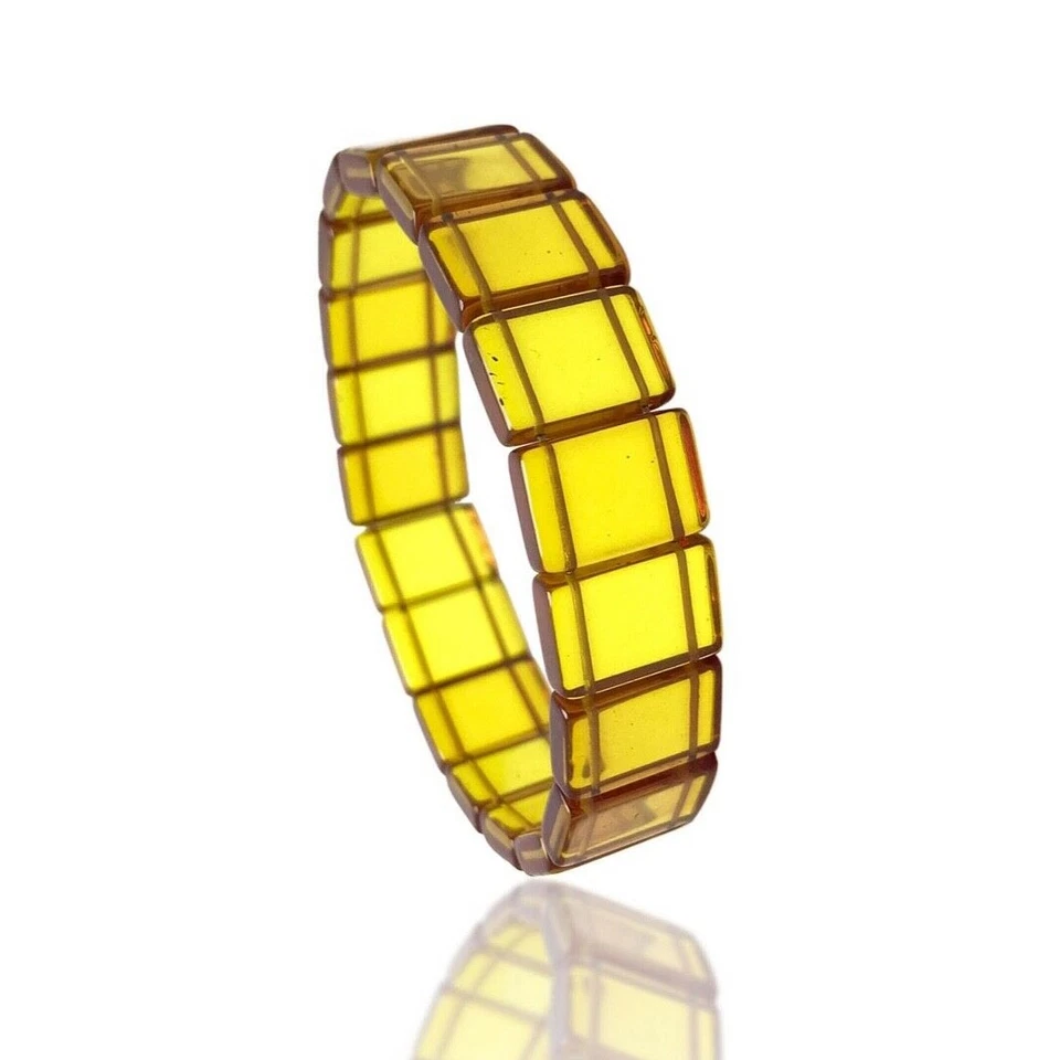 Браслет унисекс ручной работы ювелирные изделия из драгоценных камней янтаря - Изображение 2 из 2