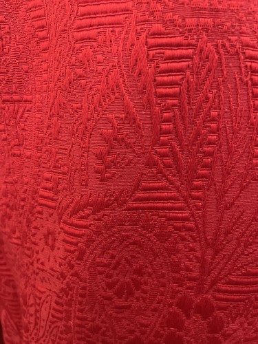 Ruby Rd Women's Red ruffled front 3/4 sleeve dressy Jacket Zip Size 16 - Picture 12 of 14