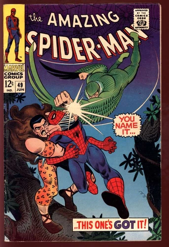 AMAZING SPIDER-MAN #49 5.0 // KRAVEN + VULTURE APPEARANCE MARVEL 1967