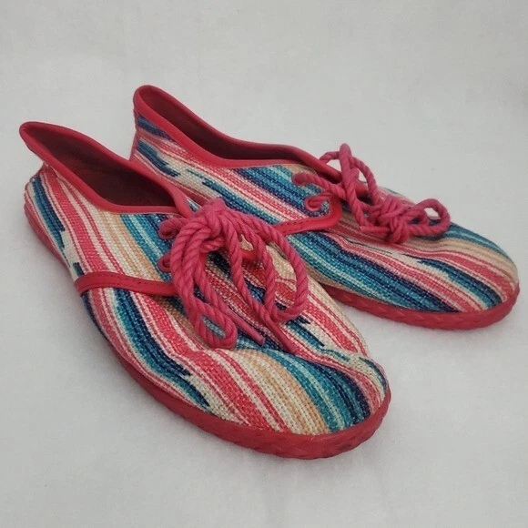 Sneaker UGG Heart Kai Serape multicolore intrecciate rosa taglia 4