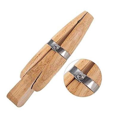 6 Inch Wooden Ring Clamp with Wedge Jewelry Holder Tool for Repair Craft Work