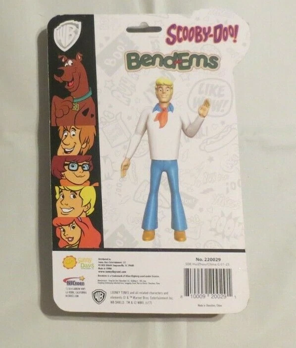 Juguete Fred New Warner Bros. 5" Bend Ems Personajes Scooby-Doo Foto 2 de 2