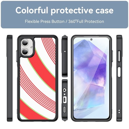 Hard Black Cover For Samsung S21 S22 S23 S24 Ultra FE stars christmas candy cane - 第 25/25 張圖片