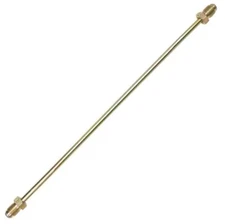 Empi 98-9632 Steel Brake Line With 10mm Fittings, 9-1/2" Length, Vw Bug-Ghia-Bus