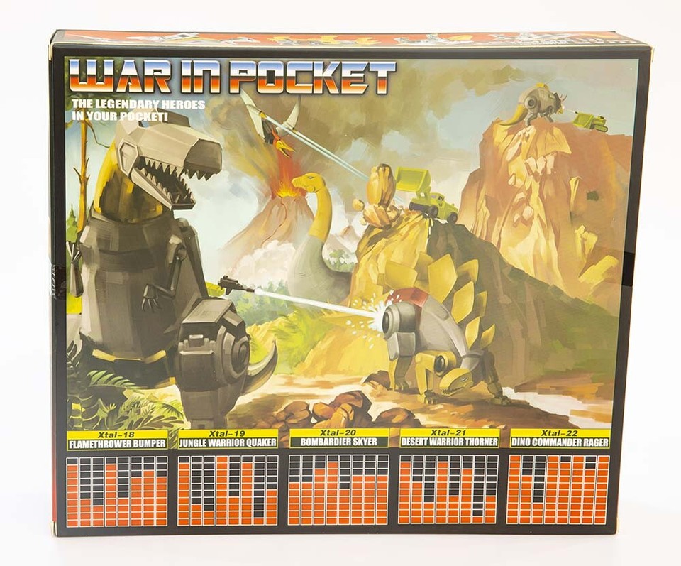 DX9 War In Pocket Dinobot Set X18~X22 Bumper Quaker Skyer Thorner Rager ...