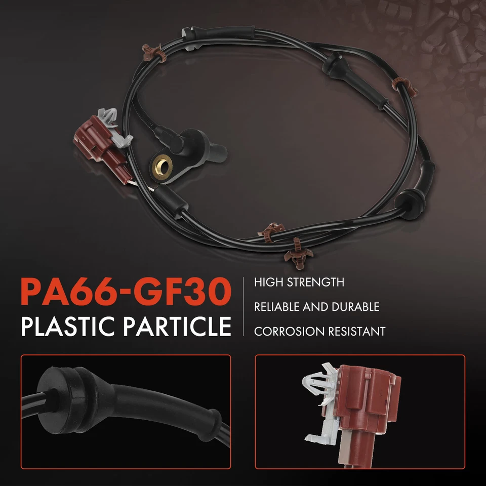 Sensor de velocidad de rueda ABS delantero y trasero 4 piezas para Nissan Altima 2002-2004 2,5 L 3,5 L Foto 4 de 4