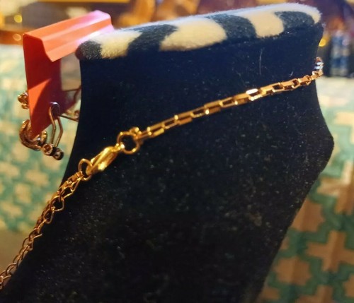 Fabulous Betsey Johnson Gold toned Double Leopard Jewelry Set Necklace/Earrings - Picture 9 of 10
