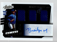 2021 Absolute Tools of the Trade Triple Swatch Auto #TT3S-BM Brailyn Marquez /49