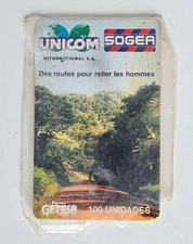 Ancienne télécarte téléphone publique international Unicom Sogea Getesa Espagne