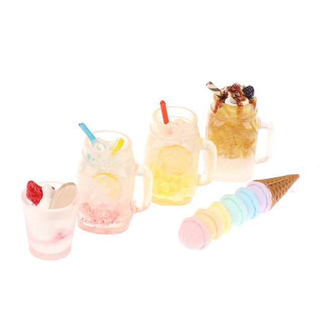 1/12 Dollhouse Miniature Food Resin afternoon tea Simulation Drinks Model T;~j 1/12 Dollhouse Miniature Food Resin afternoon tea Simulation Drinks Model T;~j