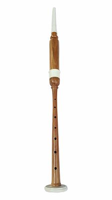  Bagpipe Practice Chanter Rosewood Natural Colour Imitation Ivory Mounts/Reeds