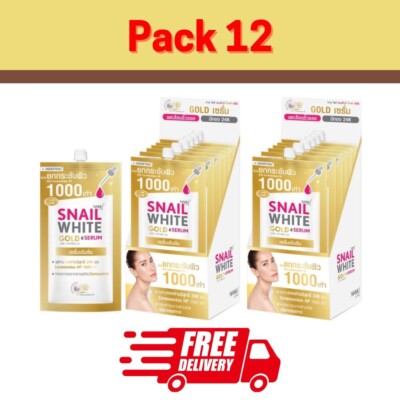 Snail White Gold Facial Cream Anti-Aging Cream Snail Secretion 6ml x12