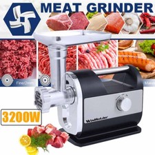 Large 3200W Commercial Electric Meat Grinder Sausage Maker Filler Mincer Stuffer
