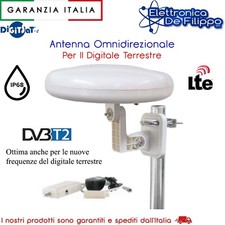 Antenna Omnidirezionale Per Digitale Terrestre Per Camper Nautica TEL ANT117-KNL