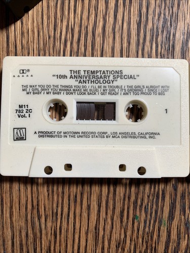 The Temptations, EX, 10th Anniversary Anthology Vol. 1 & 2, Motown, Cassettes - Picture 6 of 9
