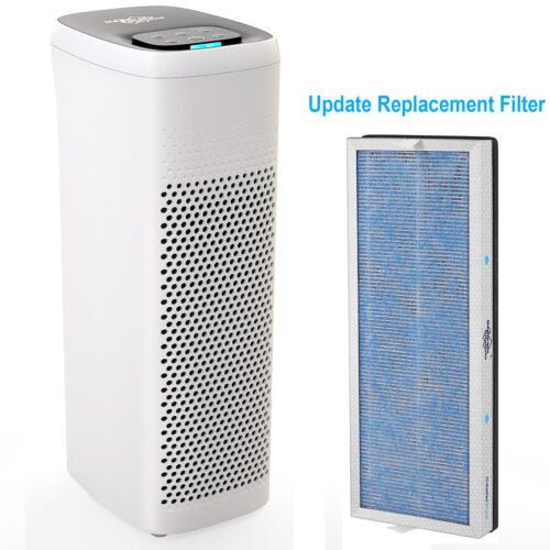 Air Purifier for Home Large Room True HEPA Washable Filter Allergies Odor Smoke - Afbeelding 1 van 23