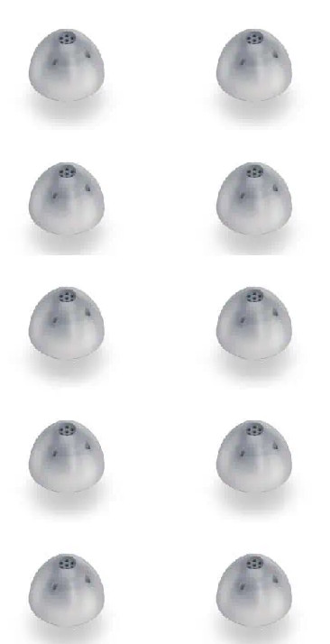 1 Bag Of MEDIUM Closed Domes For Resound Surefit 3 Receivers