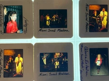 Miami Sound Machine in Concert Vintage Candid Photo 35mm slide transparency #271