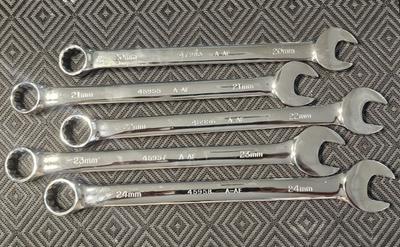 #ad CRAFTSMAN Long Reach Full Polish Combination Wrench Set 20 21 22 23 24quot; AF $149.99