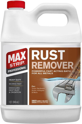 Max Strip Professional Rust Remover, 1 Qt, Heavy Duty Metal Treatment, Fast Acti