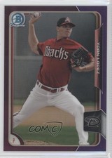 2015 Bowman Draft Chrome Purple Refractor 246/250 Yoan Lopez #2 6u5