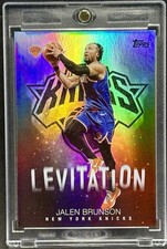 Jalen Brunson RARE BLACK REFRACTOR  INVESTMEN...
