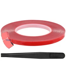 0.04" Double Sided Acrylic Strong Adhesive Tape, 82ft, Weatherproof, Removable