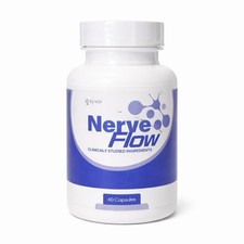 Nerve Flow Advanced Nerve Support Formula Vitamin 60 Capsules NEW FREE SHIPPING