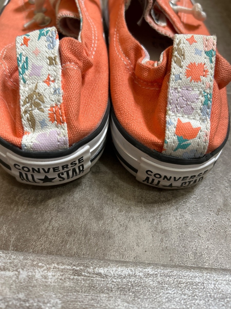 New Size 8 - Converse Chuck Taylor All Star Low Orange Slip On