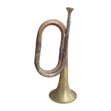 Scout Bugle Trumpet Music Instrument Classic with Mouthpiece Blowing Bugle for