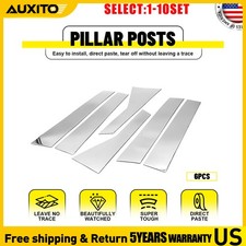 Chrome Plated Pillar Post Trims For Honda Accord 2018 2019 2020 2021 2022 6-60x Chrome Plated Pillar Post Trims For Honda Accord 2018 2019 2020 2021 2022 6-60x