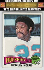 1975 Topps Mercury Morris #475