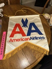 Vintage American Airlines Hanging Banner Rare Vintage