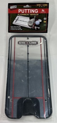 Eyeline Golf Putting Alignment Line Mirror Training Trainer Mirror W/ Carry Bag