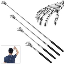 Eagle Claw Metal Back Scratcher Black Telescopic Extendable Extend Massager