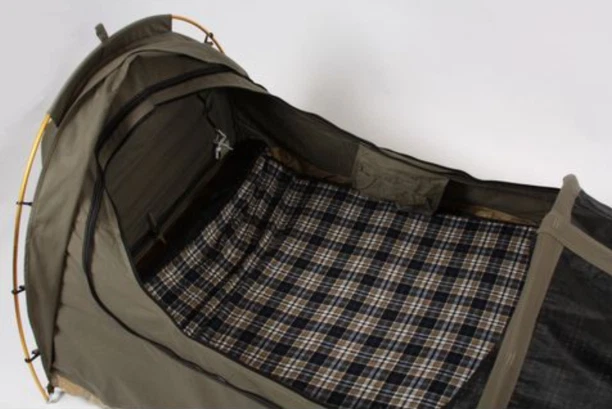 Tienda impermeable para mochileros 8101K Kodiak Swag para 1 persona + almohadilla de camping de 2 pulgadas Foto 2 de 4