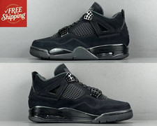 Free shipping Men's Jordan 4 "Black Cat" Retro Mid Top Basketball Shoes