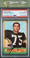 1963 Topps 89 Forrest Gregg Auto PSA Authentic