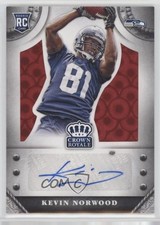 2014 Panini Crown Royale Retail Red Pyramid 12/14 Kevin Norwood #S-KN Auto 0t18