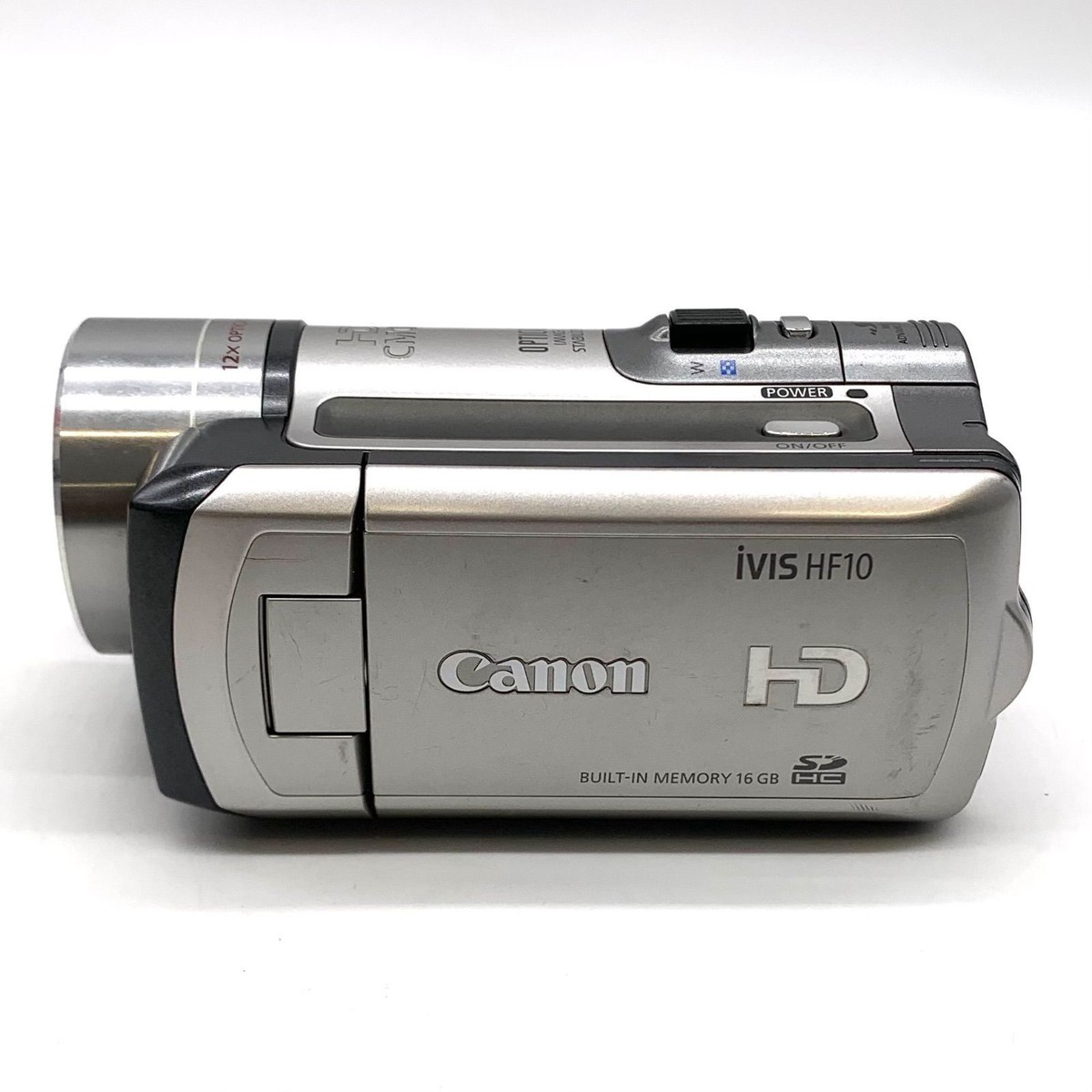 ③ Canon　iVIS HF10 Canon iVIS HF10 Full HD Camcorder 16GB Built-in Memory Used