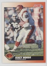 1991 Score Ickey Woods #393 1k3