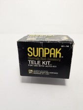 Sunpak Tele Kit 651-746 for Auto 411 Flash w/ Case  Box Vintage