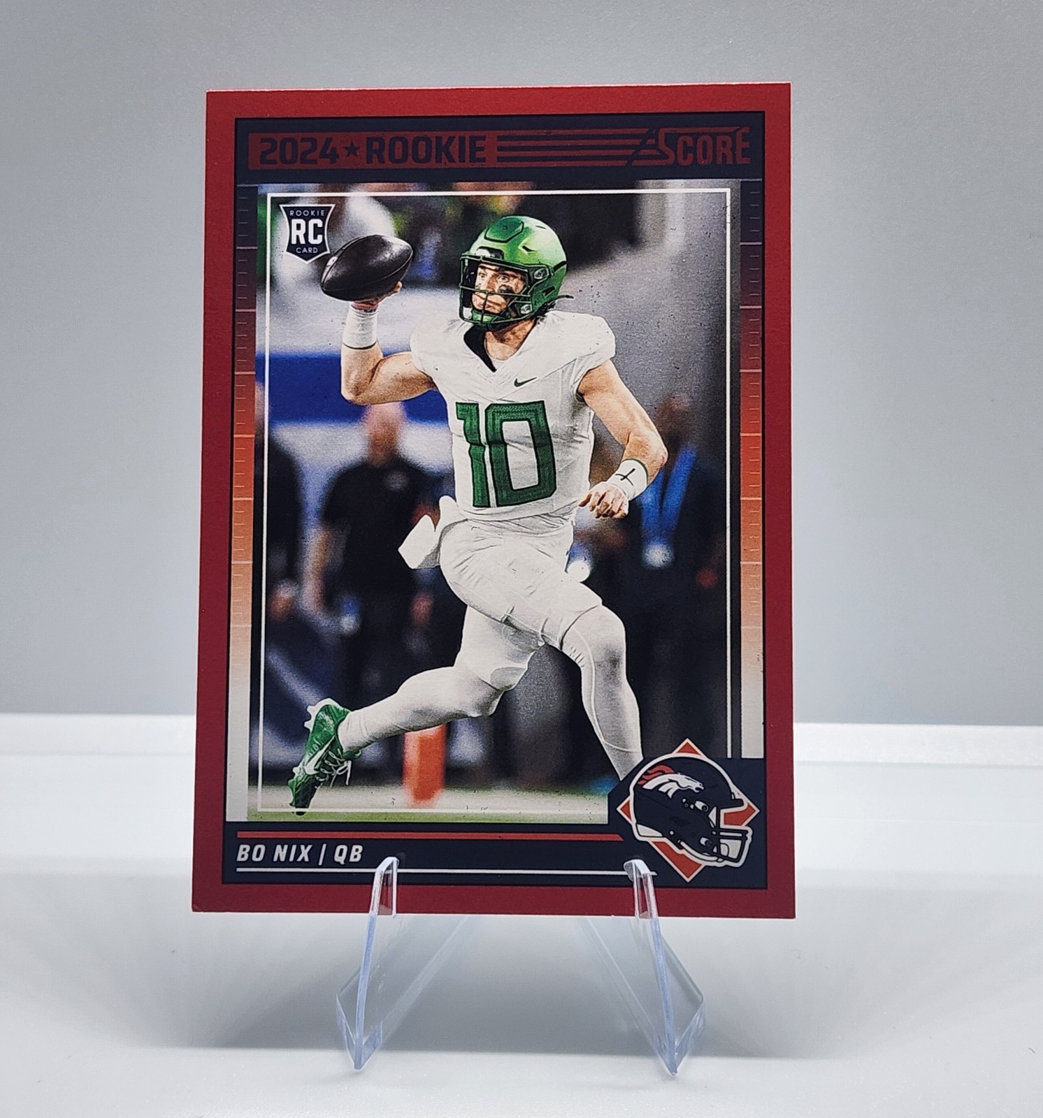 2024 Score - Rookies Bo Nix #332 Red (RC) Denver Broncos