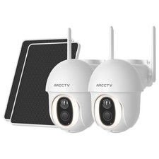 ARCCTV 4MP 4G LTE Cellular Security Camera Solar Battery Powered Outdoor No WiFi