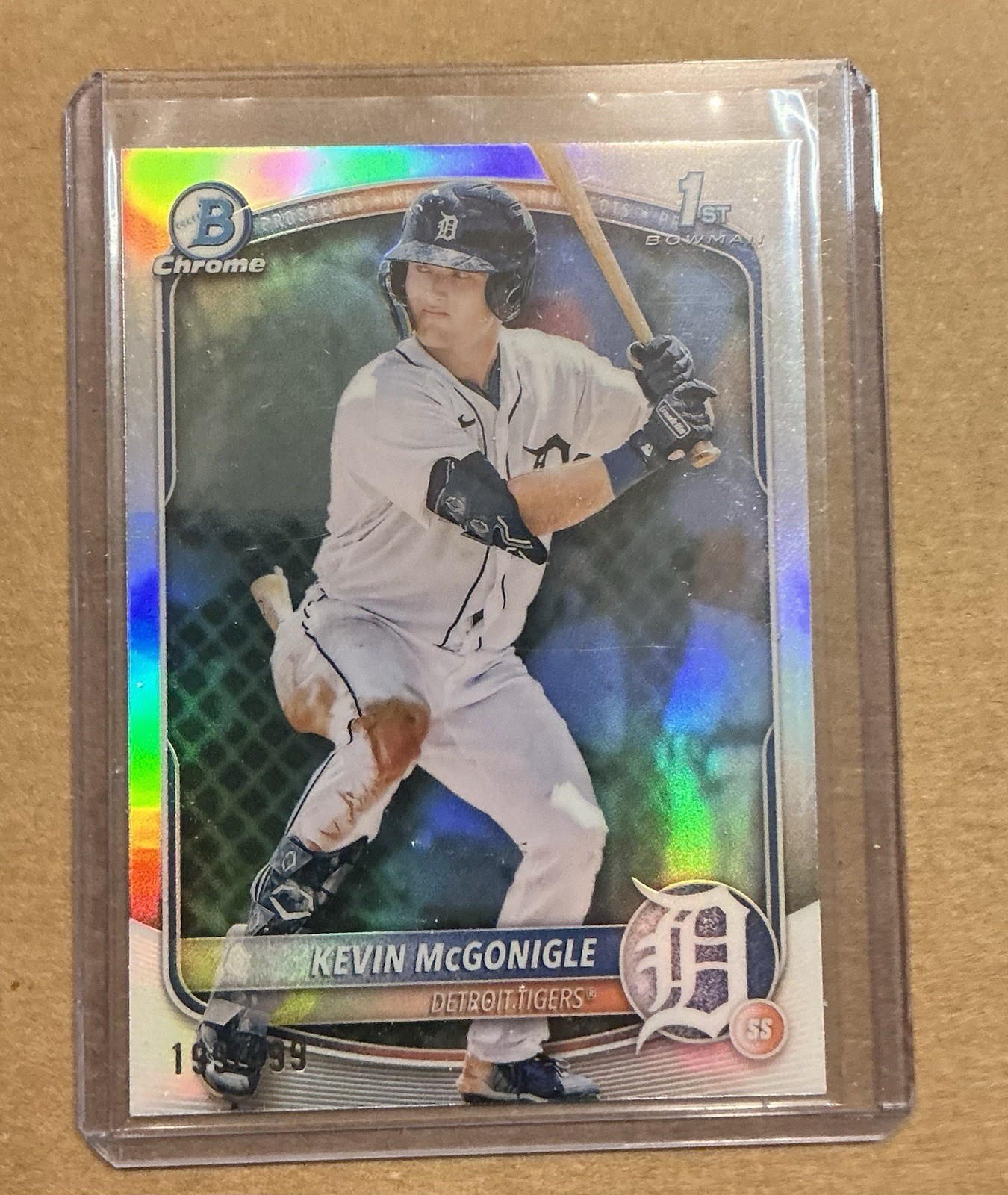 2025 Bowman Chrome Prospects Refractor #BCP-79 Kevin McGonigle RC /499