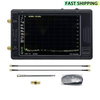 New TinySA Ultra+ ZS-407 Spectrum Analyzer Ultra-wide Frequency w/ 4'' IPS