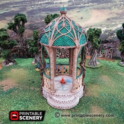 Shrine of Solace Fantasy Miniature 3D Printed Tabletop Terrain DND (32mm)