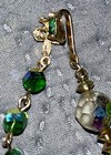 Vintage Coro gold-tone Green Aurora Borealis Cut Crystal Beaded Necklace — photo 4